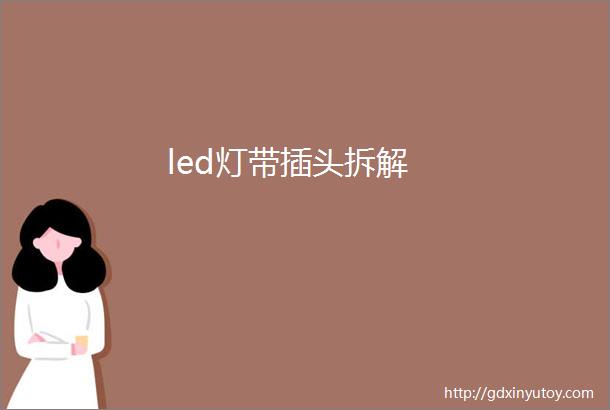 led灯带插头拆解