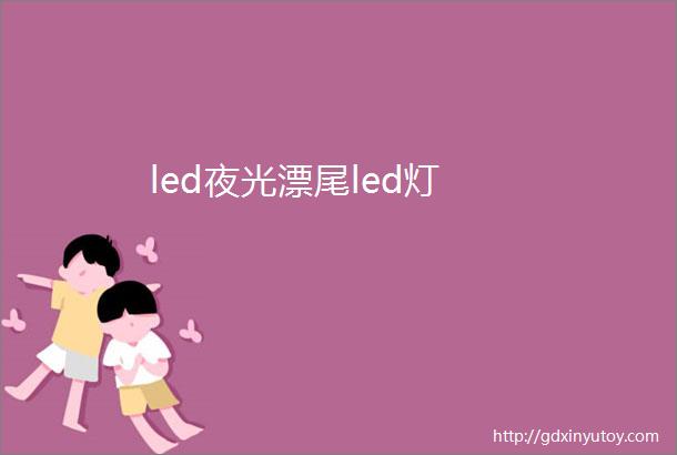 led夜光漂尾led灯