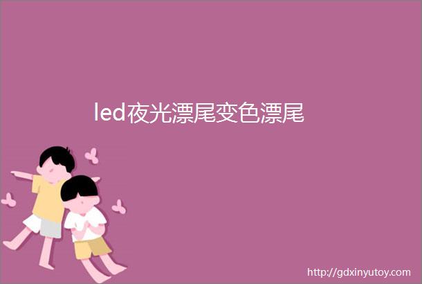 led夜光漂尾变色漂尾