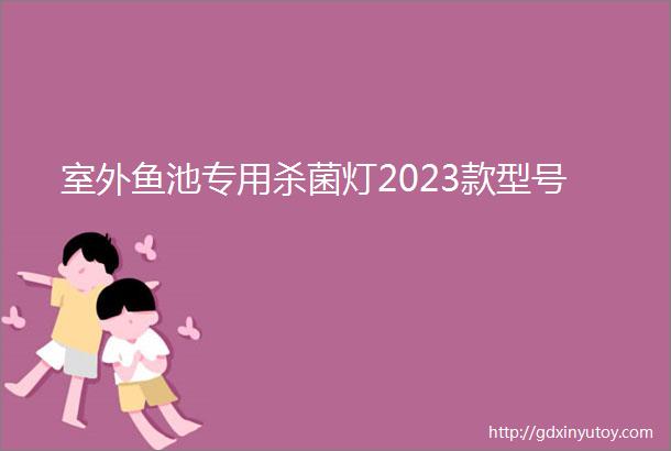 室外鱼池专用杀菌灯2023款型号