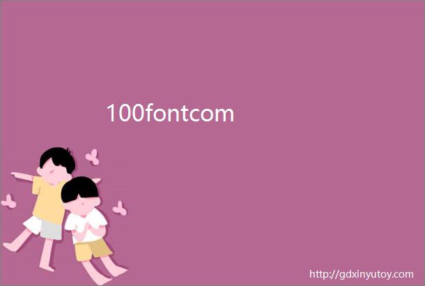 100fontcom