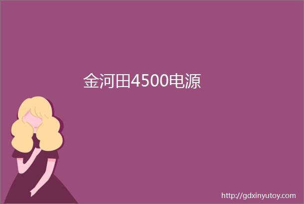 金河田4500电源