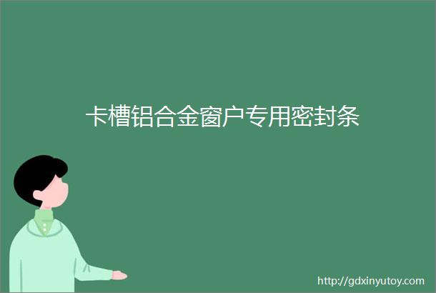 卡槽铝合金窗户专用密封条