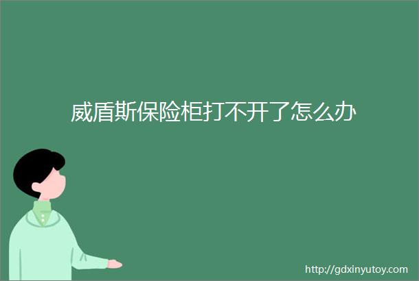 威盾斯保险柜打不开了怎么办