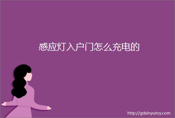 感应灯入户门怎么充电的