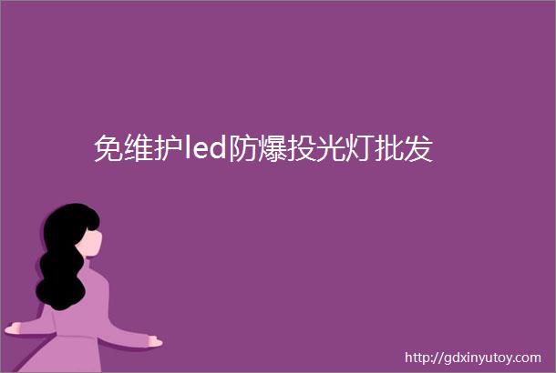 免维护led防爆投光灯批发