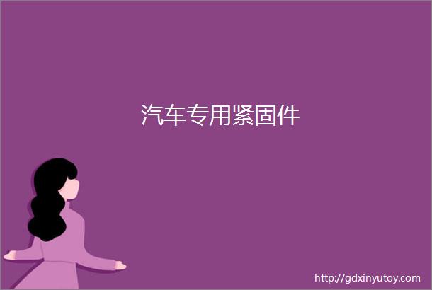 汽车专用紧固件