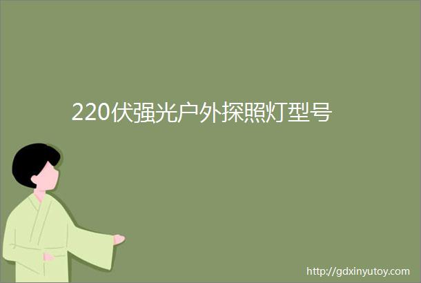 220伏强光户外探照灯型号