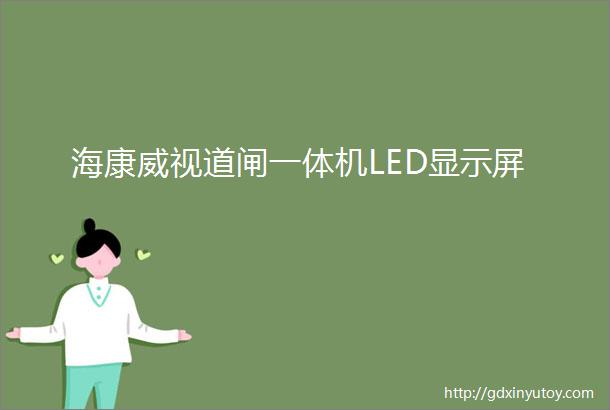 海康威视道闸一体机LED显示屏