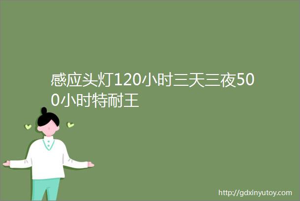 感应头灯120小时三天三夜500小时特耐王