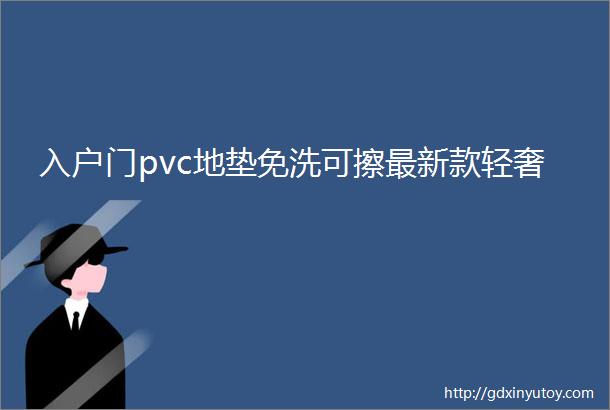 入户门pvc地垫免洗可擦最新款轻奢