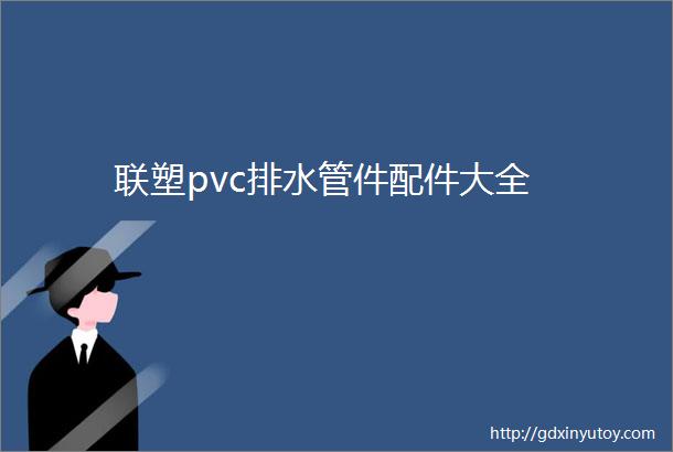 联塑pvc排水管件配件大全