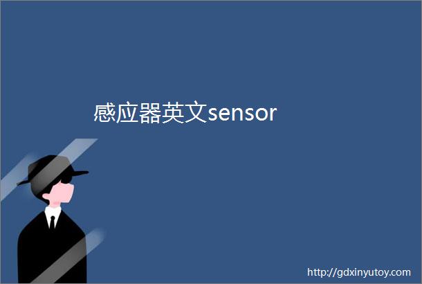 感应器英文sensor