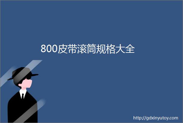 800皮带滚筒规格大全