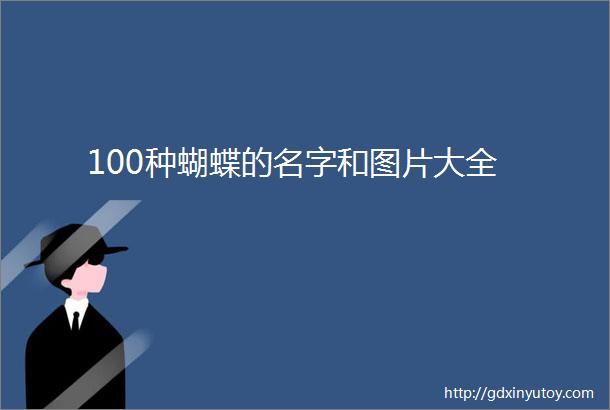 100种蝴蝶的名字和图片大全