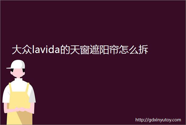 大众lavida的天窗遮阳帘怎么拆