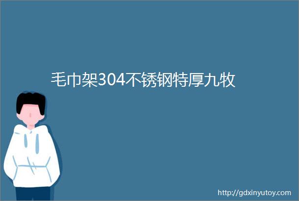 毛巾架304不锈钢特厚九牧