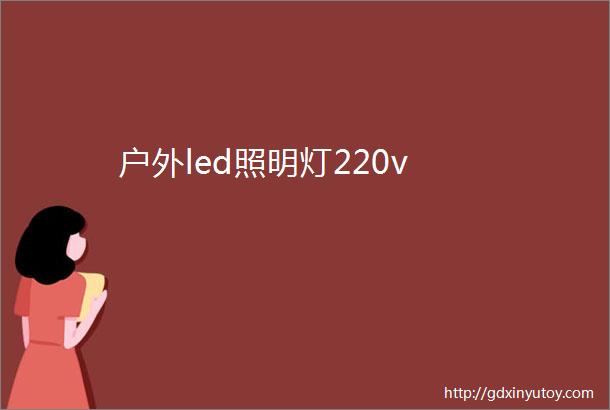 户外led照明灯220v