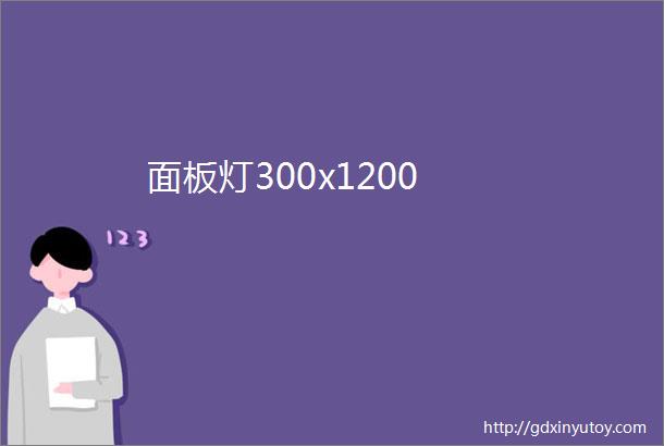 面板灯300x1200