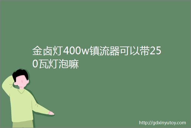 金卤灯400w镇流器可以带250瓦灯泡嘛