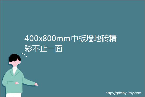 400x800mm中板墙地砖精彩不止一面