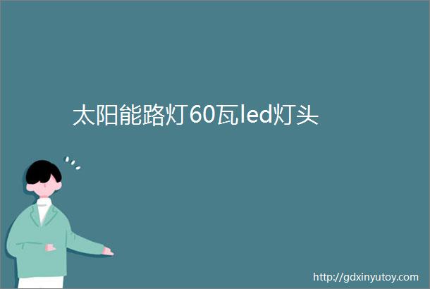 太阳能路灯60瓦led灯头