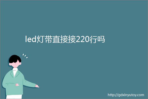 led灯带直接接220行吗